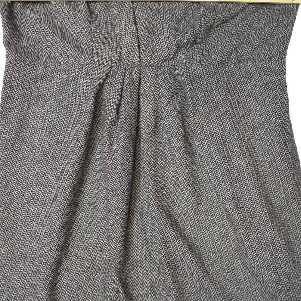 Silence + Noise Gray Herringbone Sheath Dress Wool Blend Size 12 - Picture 6 of 12